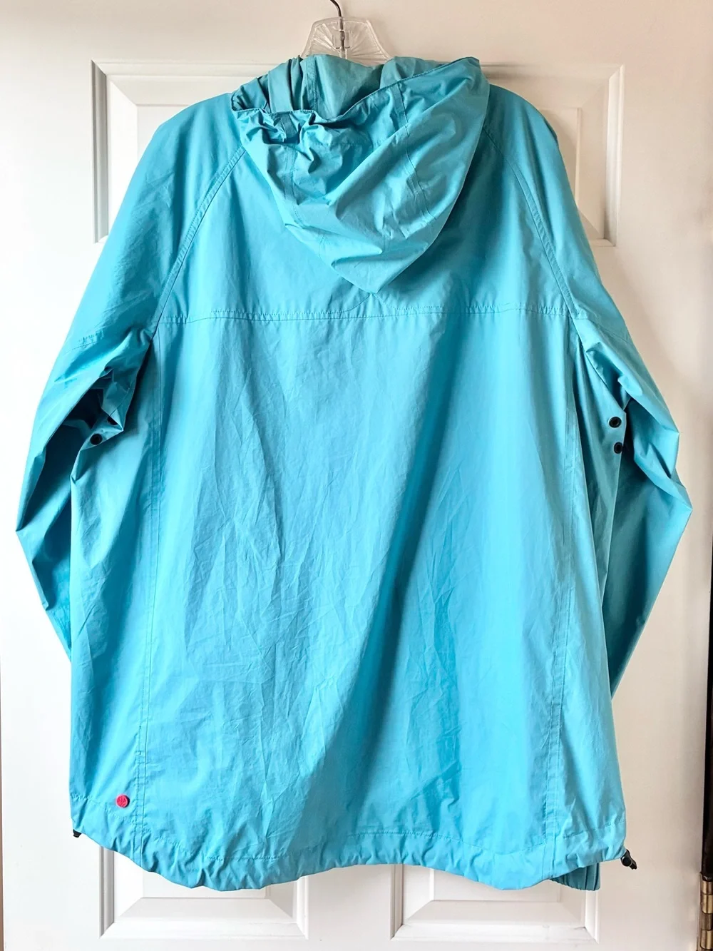 Hunter Men’s Lightweight Rain Ready Windbreaker Jacket Light Blue Aqua Size L